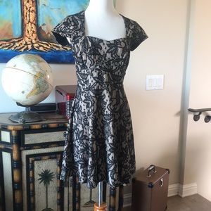 Retro inspired fit and flare dress